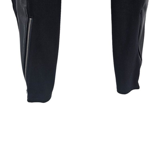 Athleta Womens XS Ponte‎ Lux Faux Leather Zip Leggings - Picture 6 of 15